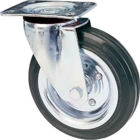 Ruota Industriale Girevole Ideal Star 200 mm Portata 200 kg - 2