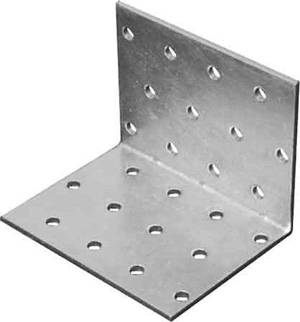Piastra ad Angolo Pesante 623 80 x 60 mm 50 Pezzi – Autres