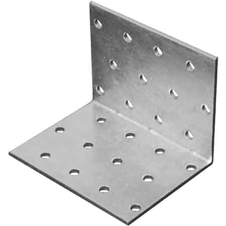 Piastra ad Angolo Pesante 623 80 x 60 mm 50 Pezzi - 2