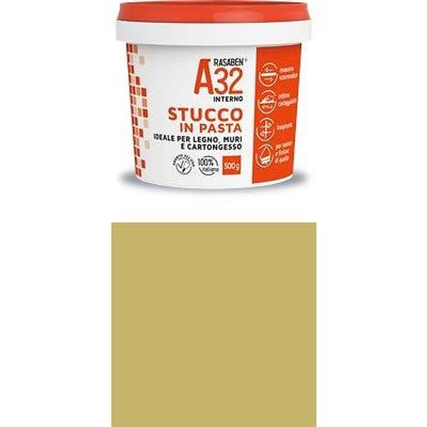 Stucco Pasta Legno A32 K2 Rasaben Pino 0,5 kg 6 Pezzi - 2