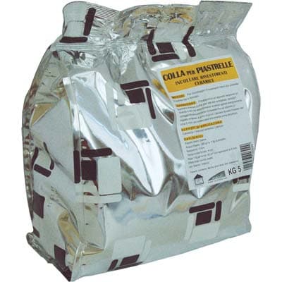 Collante Maioliche Polvere Briko Line Bianco 5 kg 5 Pezzi - 2