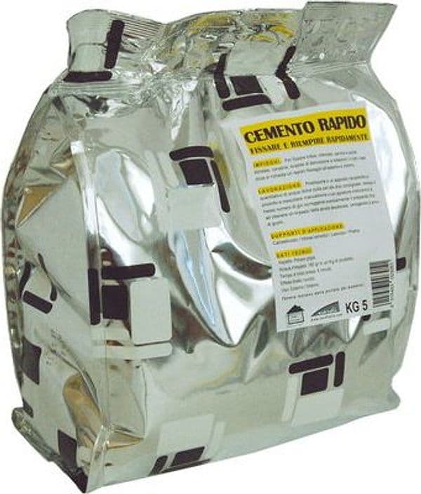 Cemento Grigio Presa Rapida Briko Line 5 kg 5 Pezzi - 2