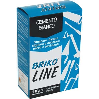 Cemento Bianco Briko Line 1 kg 12 Pezzi - 2