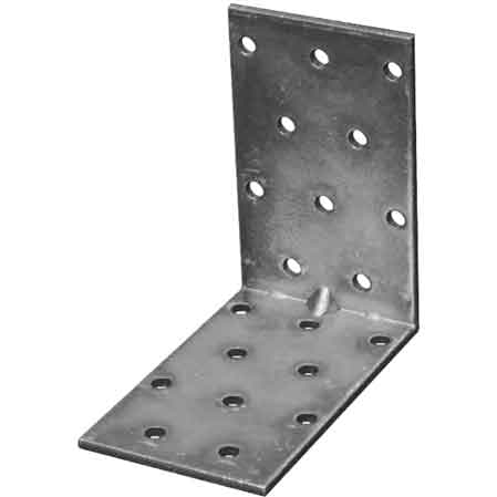 Piastra ad Angolo Pesante 8 x 3 60 x 50 mm 50 Pezzi - 2