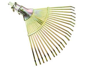 Scopa per Foglie in Metallo Regolabile 22 Denti, Tipo Normale 6 Pezzi - 2