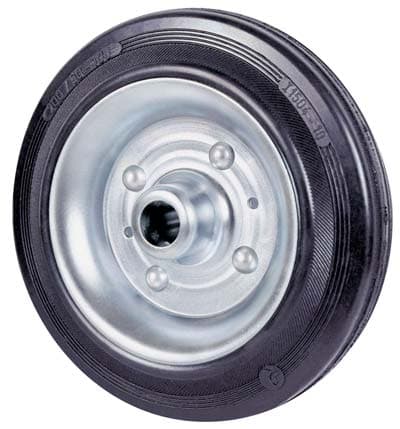 Ruota Gomma Nera 112 Avo X50 Ø 200 mm 2 Pezzi - 2