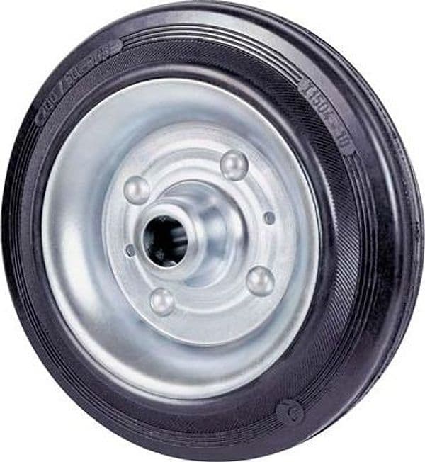 Ruota Gomma Nera 112 Avo X40 Ø 160 mm 2 Pezzi - 2