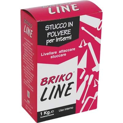 Stucco Polvere Briko Line Bianco 1 kg 12 Pezzi - 2