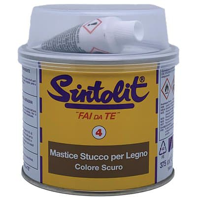 Stucco Legno Fai da Te Sintolit Scuro 375 g - 2