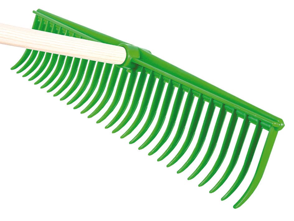 Rastrello in Polipropilene 28 Denti Curvi 56 240 cm g 5 Pezzi - 2