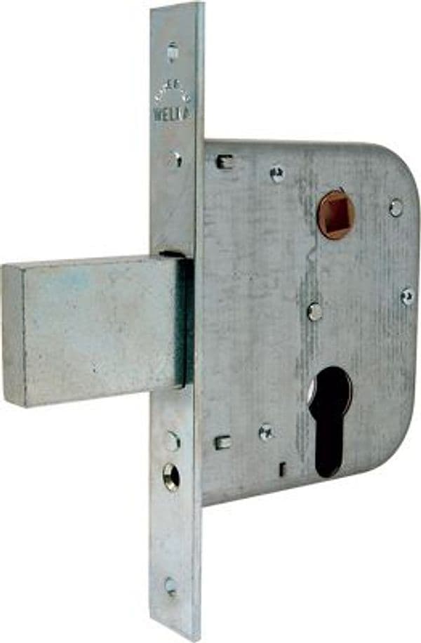 Serratura Cancello Infilare 070500 Welka B.q Zinc F.mm 22 F.sagom M1,5 - 2