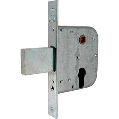 Serratura Cancello Infilare 070500 Welka B.q Zinc F.mm 22 F.sagom M1,5 - 2