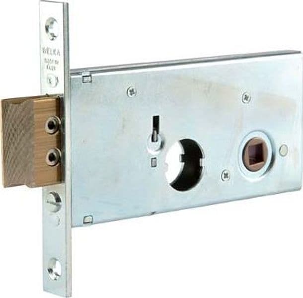 Serratura Metallo Infilare 123 Welka B.q Zinc F.mm 22 F.tondo M1 con Scr - 2