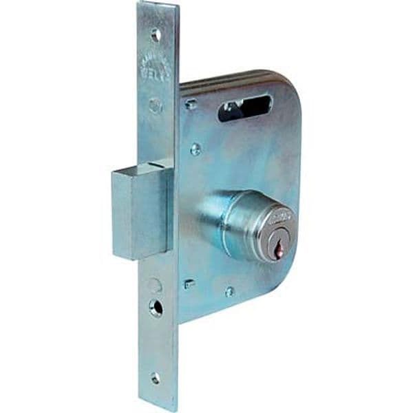 Serratura Cancello Infilare 065450 Welka B.q Zinc F.mm 22 M1,5 con Pom E.mm - 2