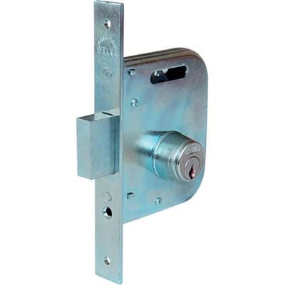 Serratura Cancello Infilare 065450 Welka B.q Zinc F.mm 22 M1,5 con Pom E.mm - 2