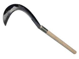 Roncola per Granoturco Rinaldi ART.136 Misura 0 Lama 25 cm Manico in Legno - 2
