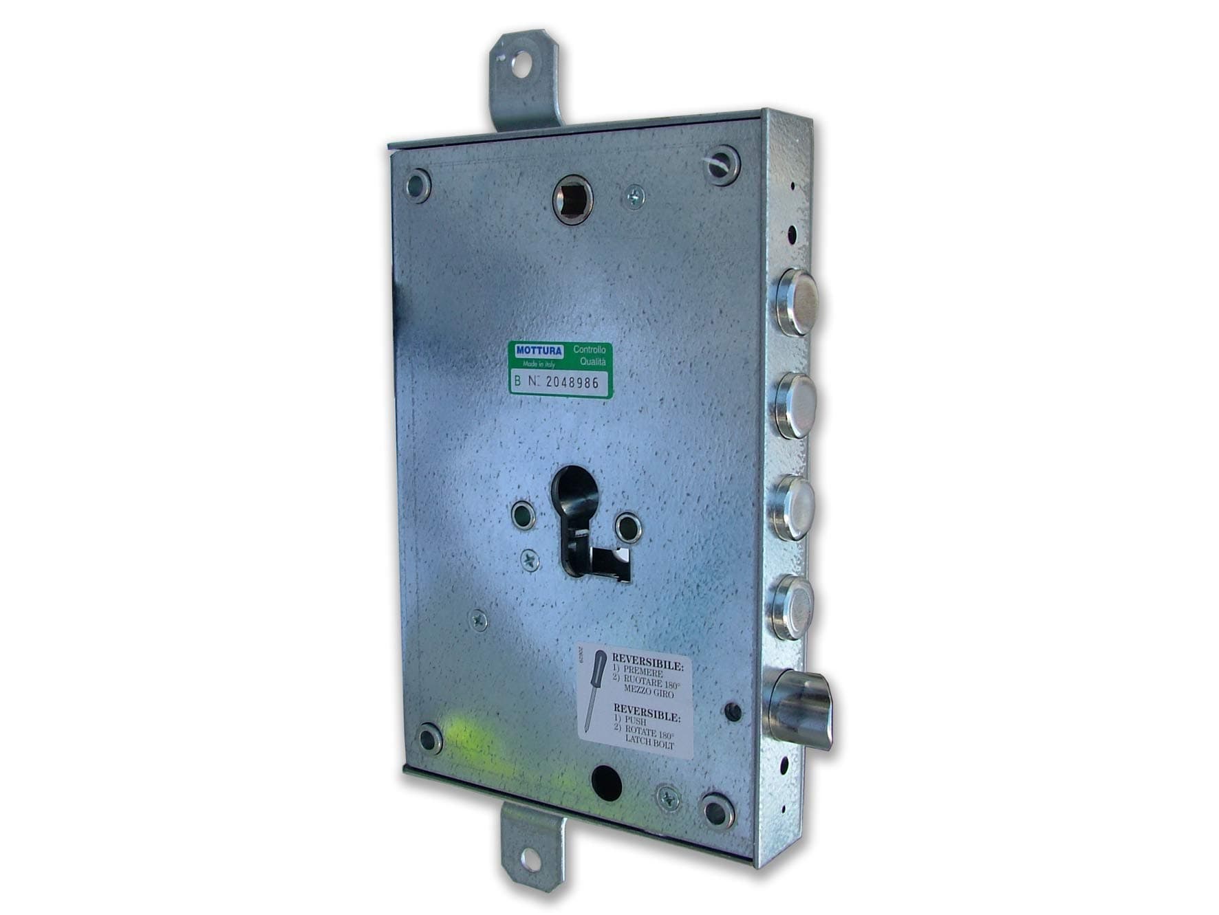 Serratura Metallo Applicare 85571 Mottura F.sagom M2 Tripl con Scr 8214430