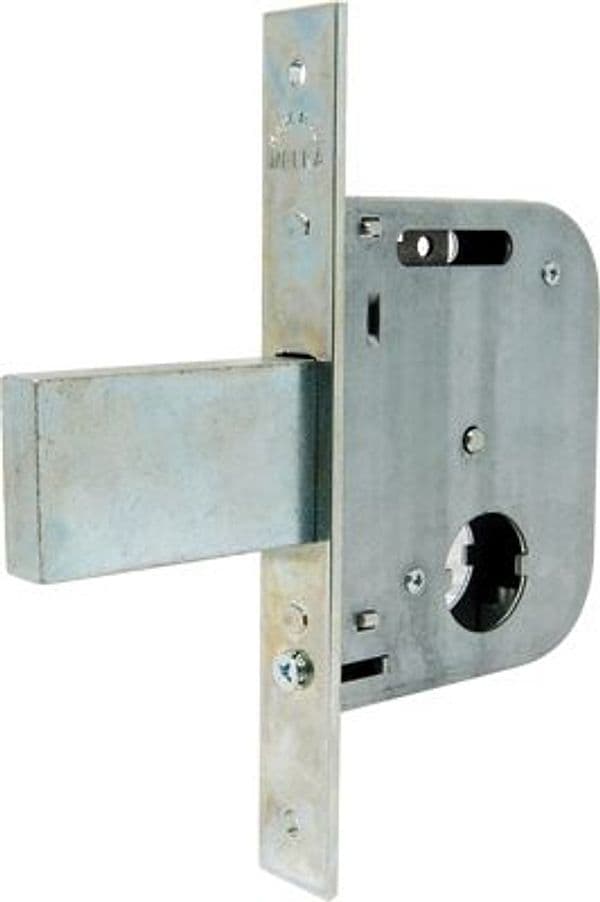 Serratura Cancello Infilare 073454 Welka B.q Zinc F.mm 22 M1,5 con Pom E.mm - 2