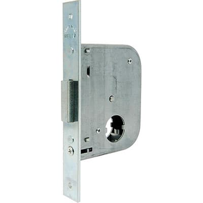 Serratura Cancello Infilare 071450 Welka B.q Zinc F.mm 22 F.tondo M2 E.mm - 2