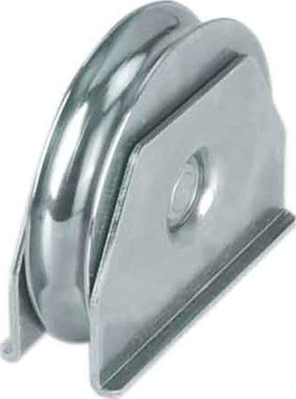 Ruota con Supporto Laterale per Cancelli Gola Tonda 80 mm - 2