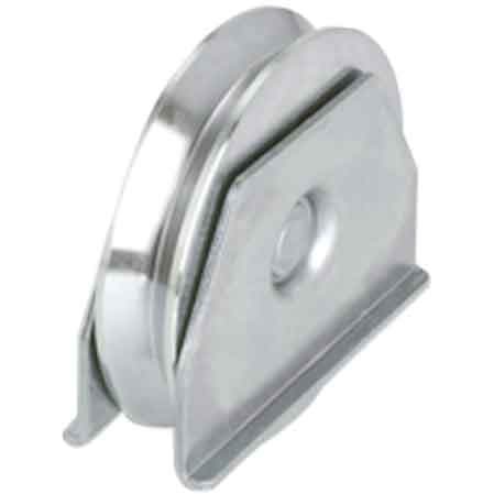 Ruota con Supporto Laterale per Cancelli Gola Y 100 mm - 2