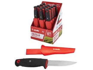 Coltello Agricoltura in Acciaio Inox 22 cm Manico in Gomma 22 cm 2 Pezzi - 2