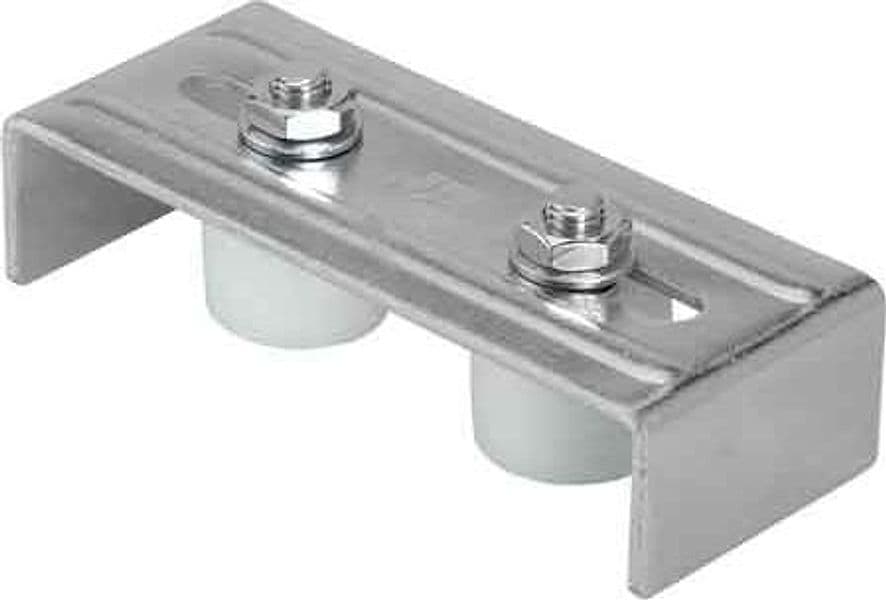 Piastra di Guida Superiore a 2 Rulli 145 x 60 mm Combi Arialdo - 2
