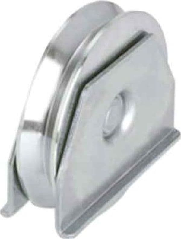 Ruota con Supporto Laterale per Cancelli Gola Y 120 mm - 2