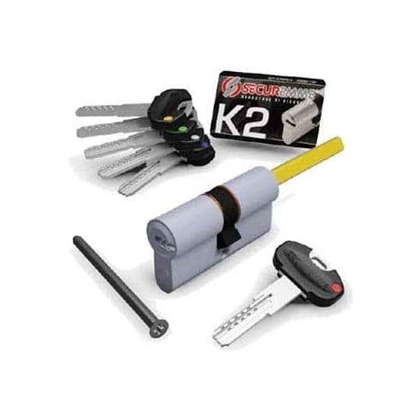 Cilindro Sagomato K2 3200Q per Pomolo Securemme Ott.nich.satin 8212736