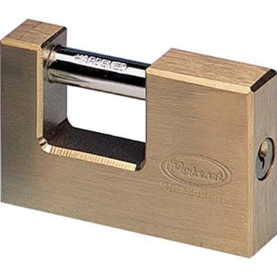 Lucchetto Rettangolare 2800 Potent Ottone Satinato Chiavi 2 mm 76 - 2