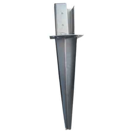 Supporto per Travi con Ancoraggio al Terreno 70 x 70 mm - 2