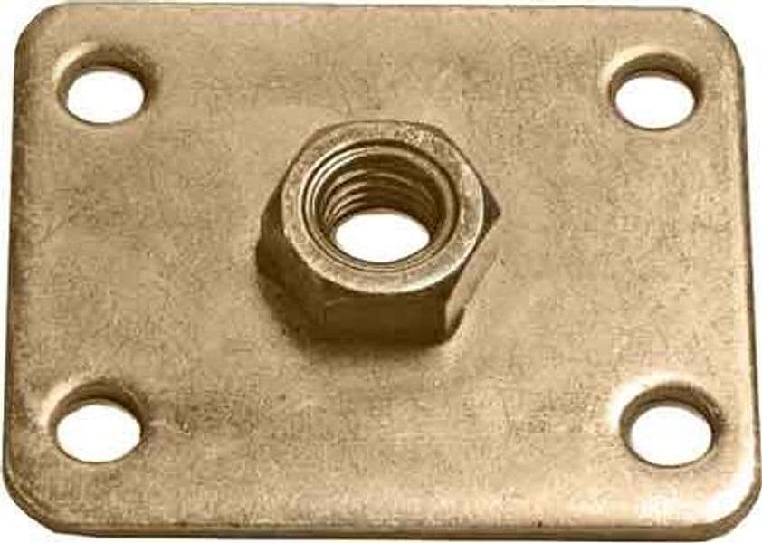 Piastra con Dado Saldato M8 50 x 60 x 3 mm - 2