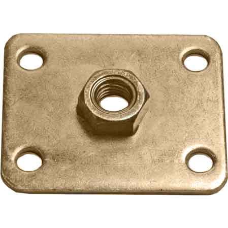 Piastra con Dado Saldato M8 50 x 60 x 3 mm - 2