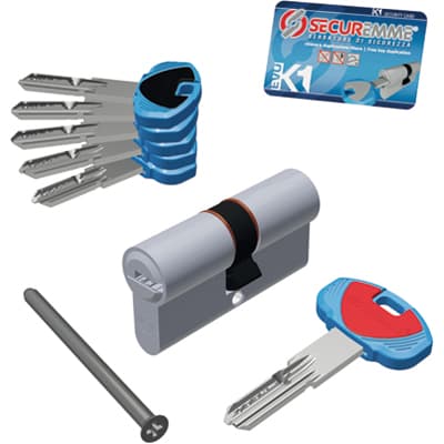 Cilindro Sagomato Evo K1 3100C Securemme Ott.nich.satin Chiavi 5 mm 110 50 - 2