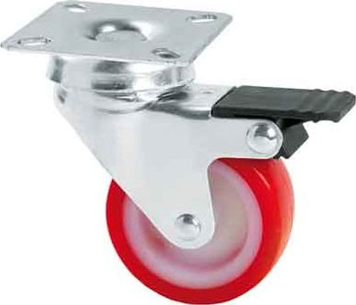 Ruota Arredamento Art. 235BIS Avo con Freno 60 Aldo Valsecchi Portata 50 kg - 2