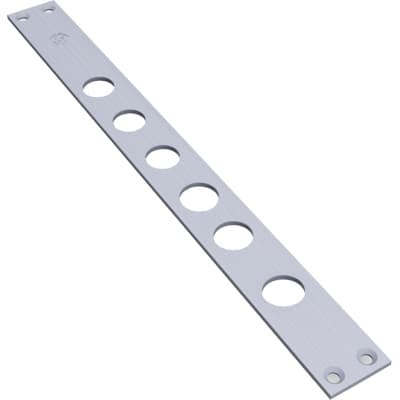 Contropiastra CP2530 a 28 Securemme Inox Mm 356X35 H.mm 3 I.mm 28 per 2431 - 2