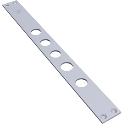Contropiastra CP2530 a 37 Securemme Inox Mm 356X35 H.mm 3 I.mm 37 per 2431 - 2
