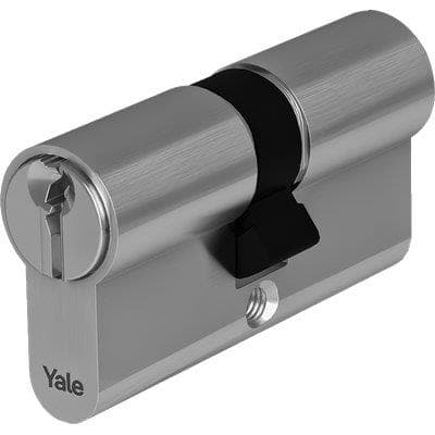Cilindro Sagomato Y500 Yale Ottone Nichelato Chiavi 3 Camma DIN Mm 65 30 - 2