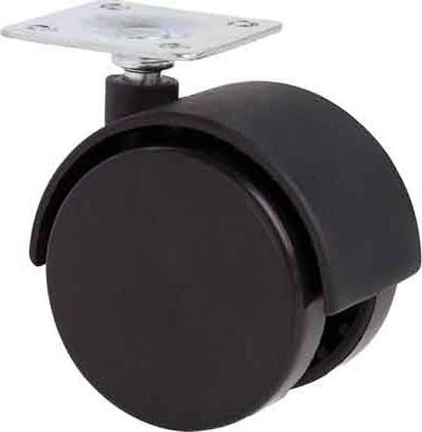 Ruota Arredamento Gemellata con Piastra 40 mm Portata 28 kg 4 Pezzi – Autres
