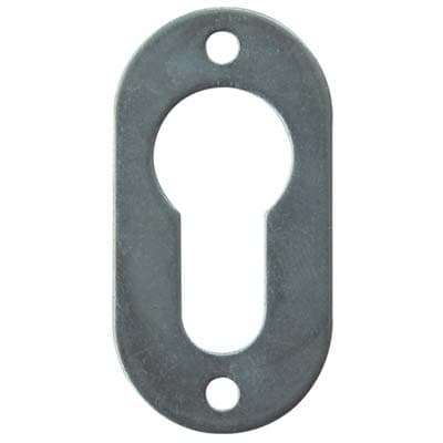 Mostrina Ovale Foro Sagomato 06092 Cisa Zincata 54 x 28 mm 5 Pezzi - 2