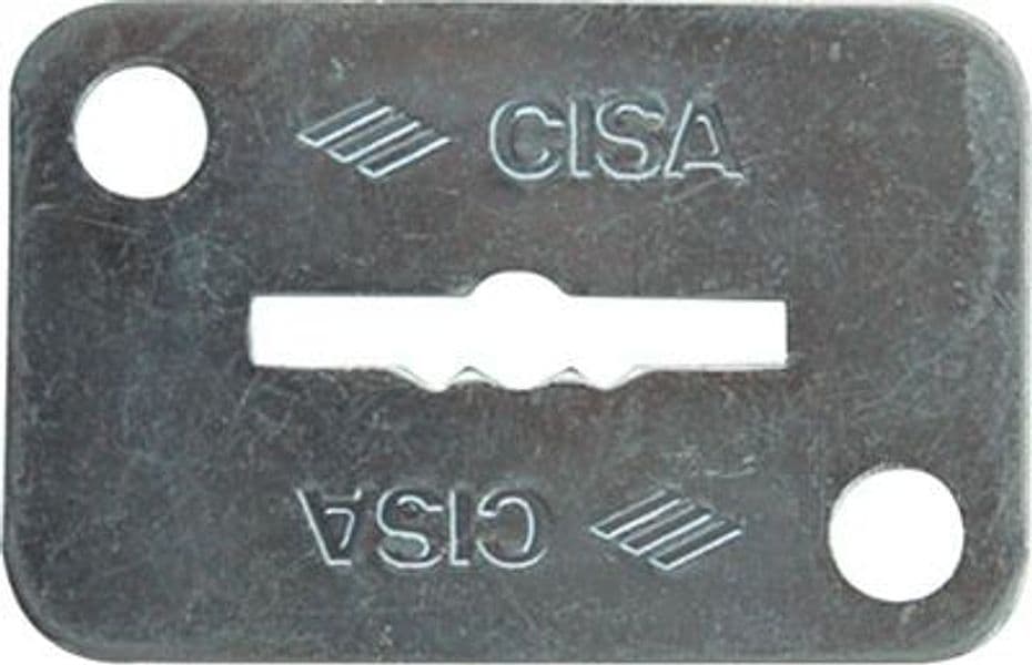 Mostrina Rettangolare Doppia Mappa 06124 02 Cisa Zincata 46 x 30 mm 6 Pezzi
