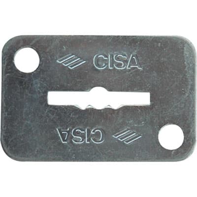 Mostrina Rettangolare Doppia Mappa 06124 02 Cisa Zincata 46 x 30 mm 6 Pezzi - 2