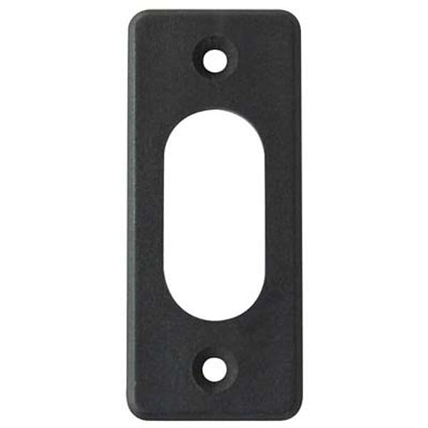 Mostrina Rettangolare Foro Ovale 06027 Cisa Nylon Nero 54 x 23 mm 5 Pezzi