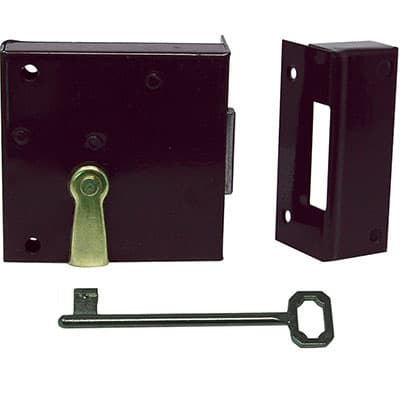 Serratura Legno Applicare 188 Bonaiti Mappa M2 E. Dx 35 mm 2 Pezzi - 2