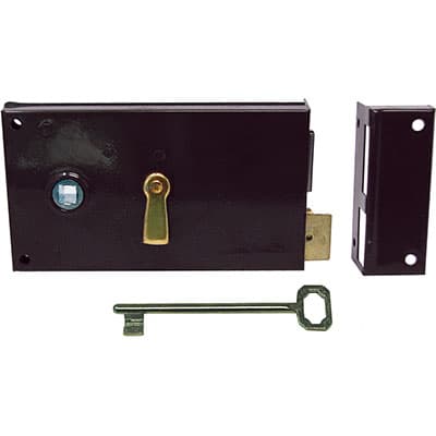 Serratura Legno Applicare 187 Bonaiti M2 70 mm 2 Pezzi - 2