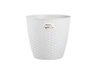 Vaso Natural Bianco Ø 19 mm cm 19 CMX17,5H. 3 l Stefanplast 4 Pezzi - 2
