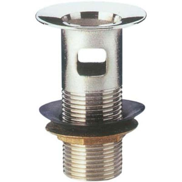 Piletta Scarico Bidet con Troppo Pieno Ottone Cromato 1 2 Pezzi - 2