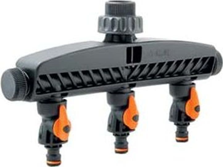 Presa Rubinetto a 5 Vie con 3 Rubinetti di Regolazione Ø 3/4 20 MMX27 - 2