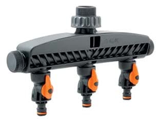 Presa Rubinetto a 5 Vie con 3 Rubinetti di Regolazione Ø ¾ 20 MMX27 Blister - 2