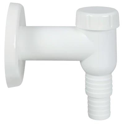 Sifone Scarico Pp Lavatrice Esterno Pp Bianco con Valvola 32 mm 5 Pezzi - 2
